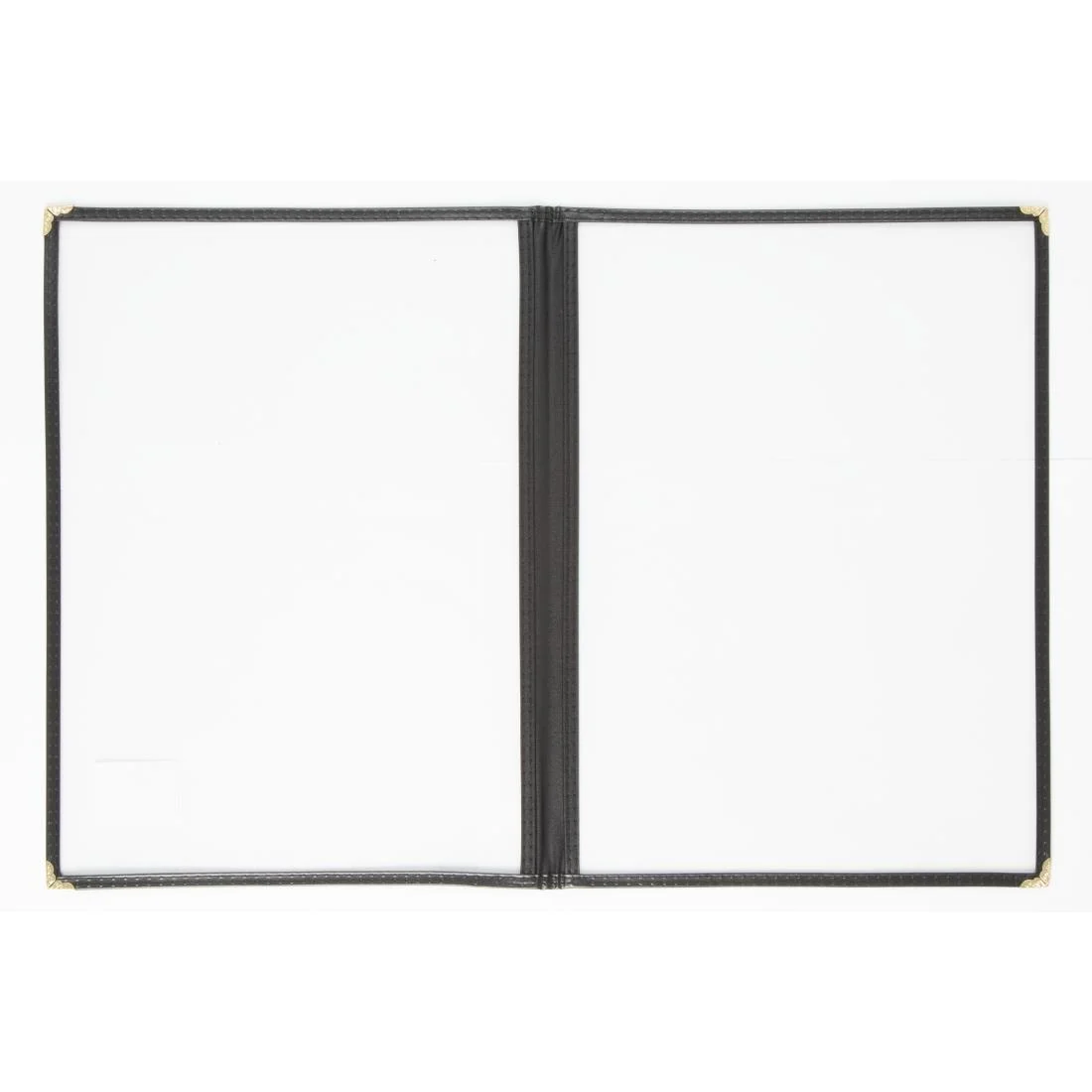 Olympia Four Page American Style Menu Cover A4 Black - Image 2