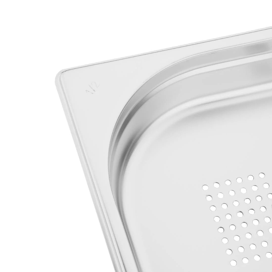 Vogue Stainless Steel 1/2 Perforated Gastronorm Pan 40mm - Image 5