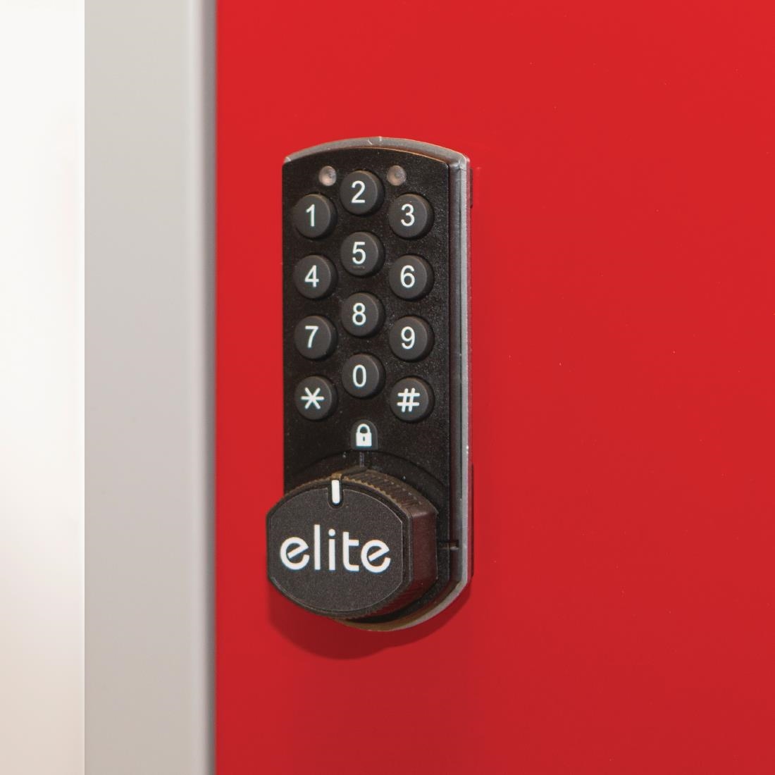 Elite Eight Door Electronic Combination Locker with Sloping Top Grey