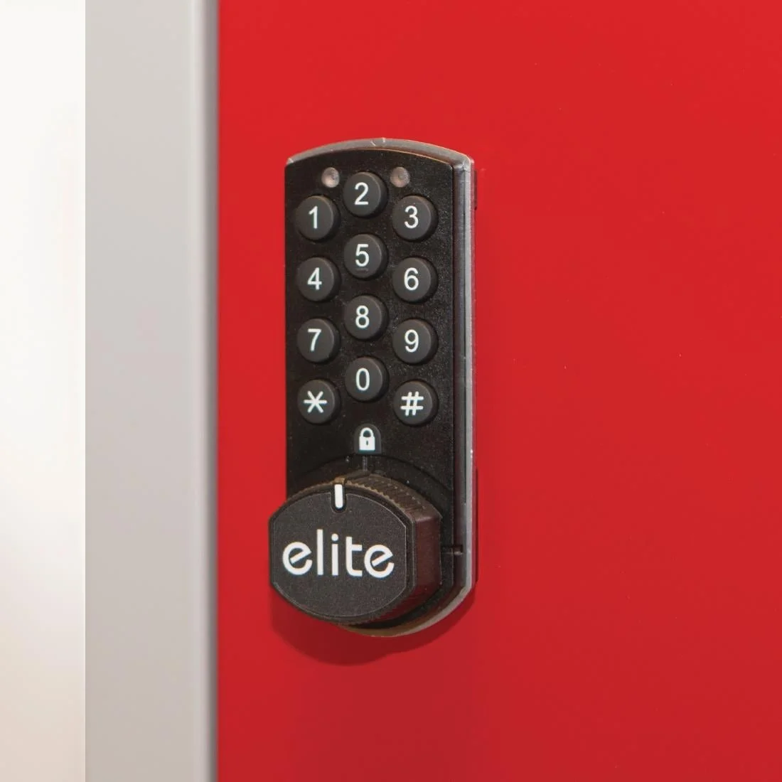 Elite Double Door Electronic Combination Locker with sloping top Black - Image 2