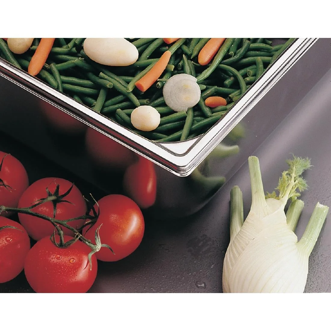 Bourgeat Stainless Steel 2/3 Gastronorm Pan 100mm - Image 3
