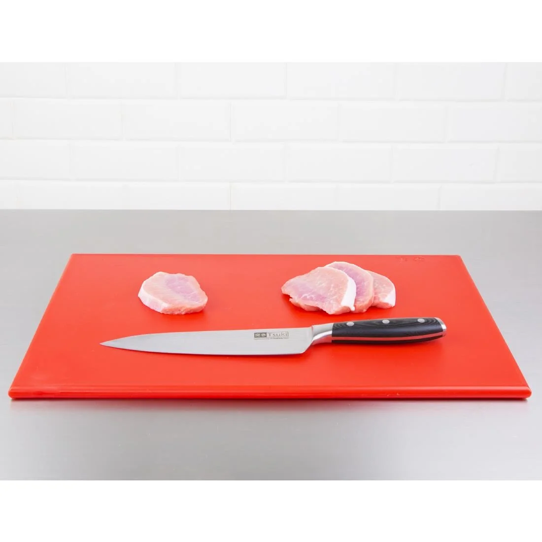 Hygiplas Anti Microbial High Density Red Chopping Board - Image 4