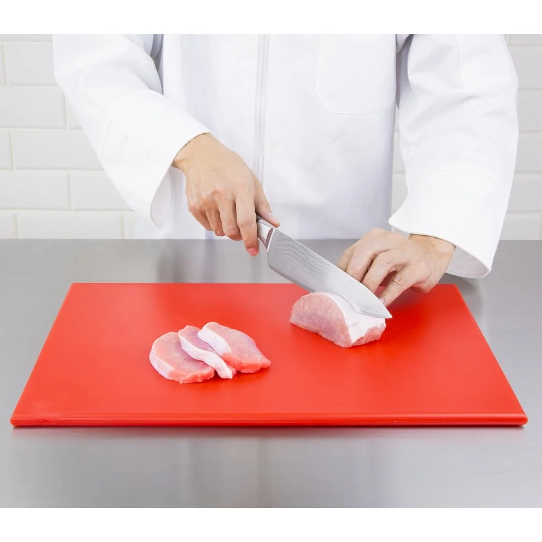 Hygiplas Anti Microbial High Density Red Chopping Board - Image 5