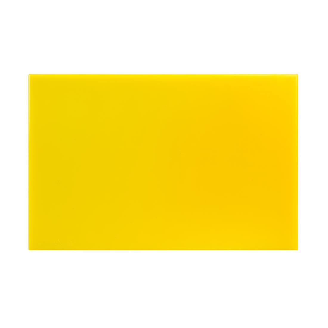 Hygiplas Anti Microbial High Density Yellow Chopping Board
