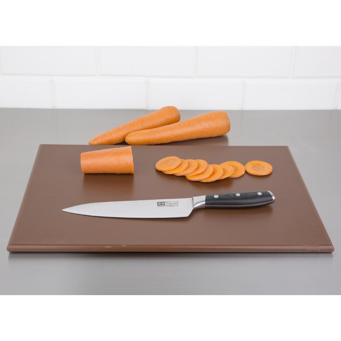 Hygiplas Anti Microbial High Density Brown Chopping Board