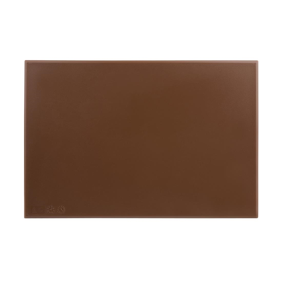 Hygiplas Anti Microbial High Density Brown Chopping Board