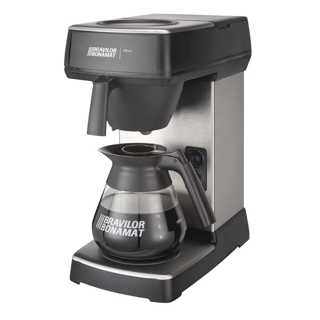Bravilor Manual Fill Filter Coffee Machine Novo - With 2 Hot Plates - Image 2