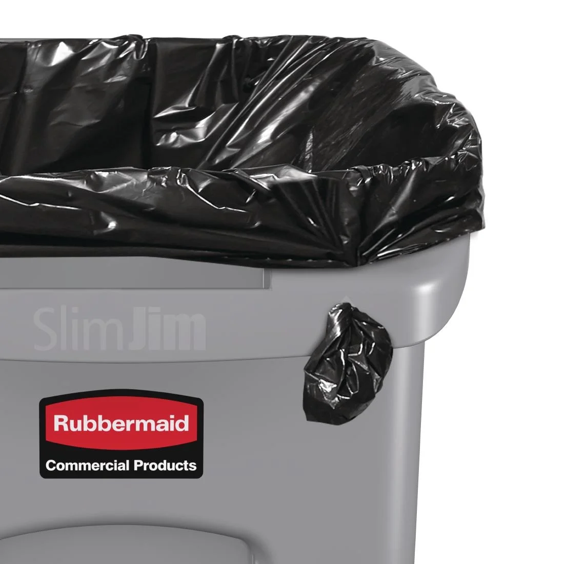 Rubbermaid Slim Jim Container with Venting Channels Grey 60Ltr - Image 4