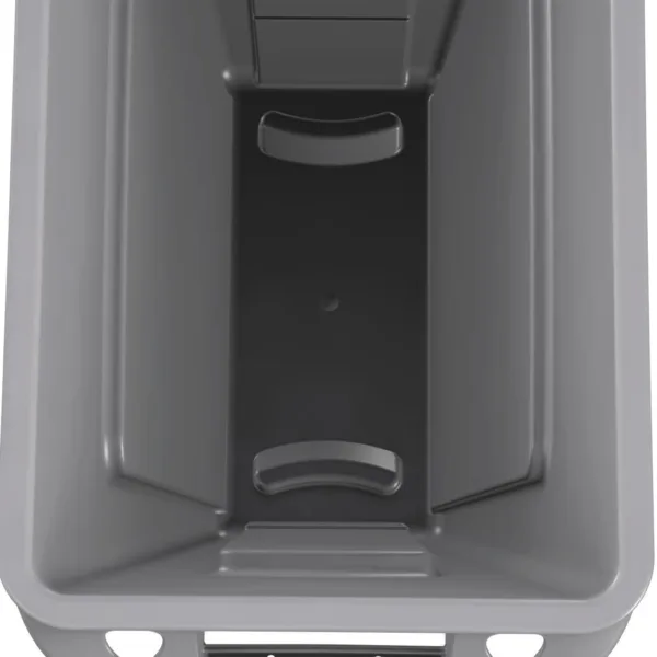 Rubbermaid Slim Jim Container with Venting Channels Grey 60Ltr