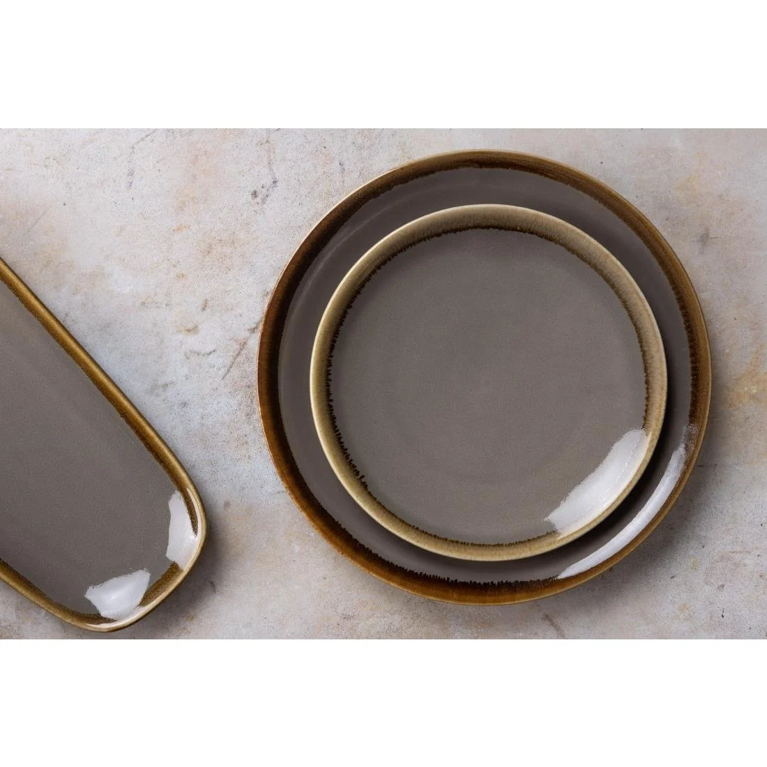 Olympia Kiln Smoke Round Coupe Plates 180mm (6 Pack) - Image 2