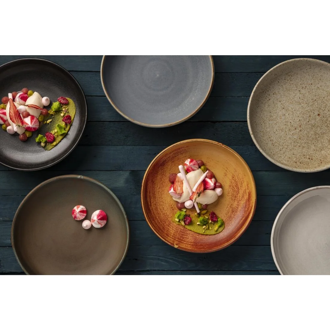 Olympia Canvas Coupe Bowls Blue Granite 230mm (6 Pack) - Image 3