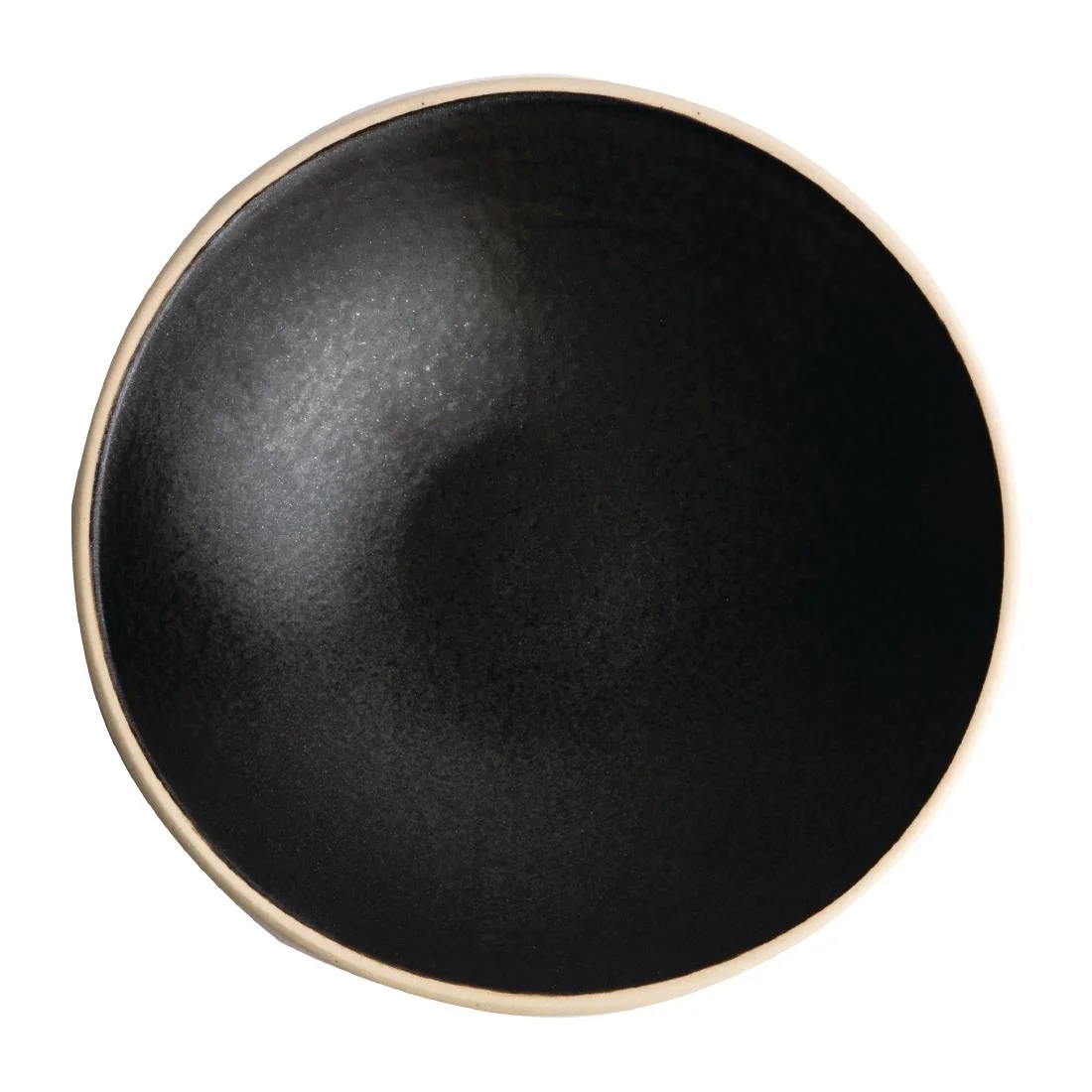 Olympia Canvas Shallow Tapered Bowls Delhi Black 200mm (6 Pack)