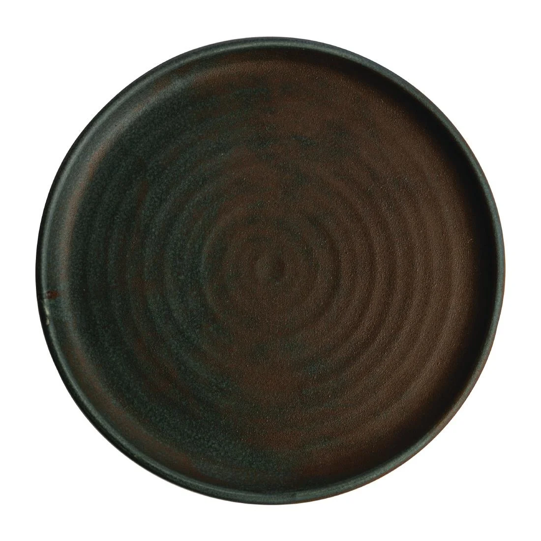 Olympia Canvas Small Rim Plates Green Verdigris 265mm (6 Pack)