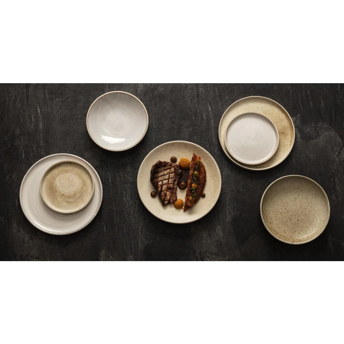 Olympia Canvas Flat Plates Murano White 180mm (6 Pack) - Image 2
