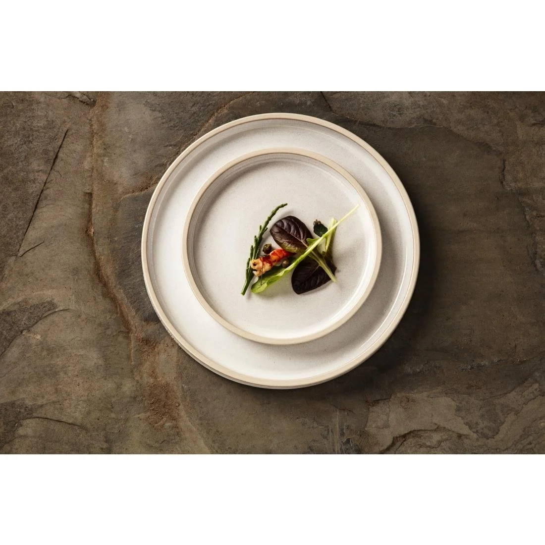Olympia Canvas Flat Plates Murano White 250mm (6 Pack) - Image 3