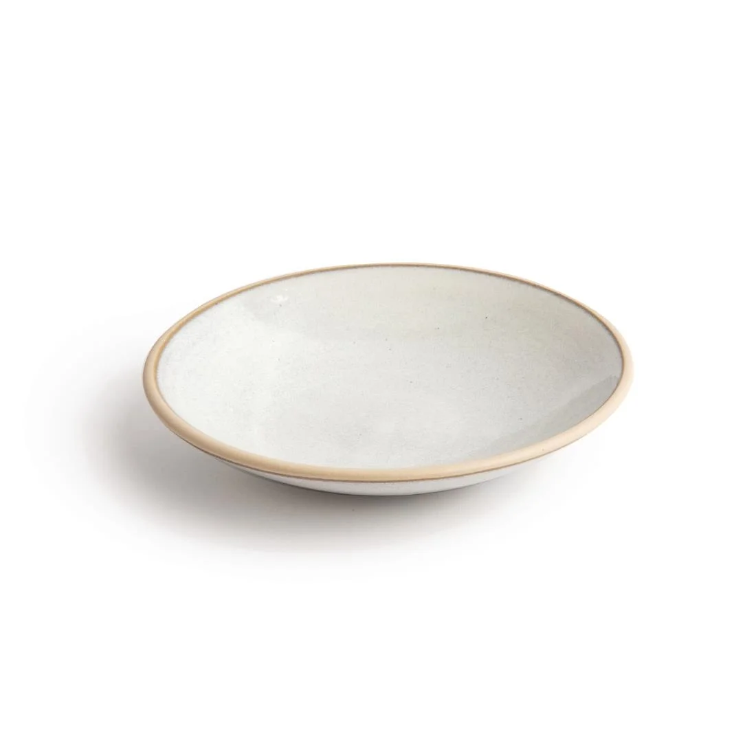 Olympia Canvas Shallow Tapered Bowls Murano White 200mm (6 Pack) - Image 3