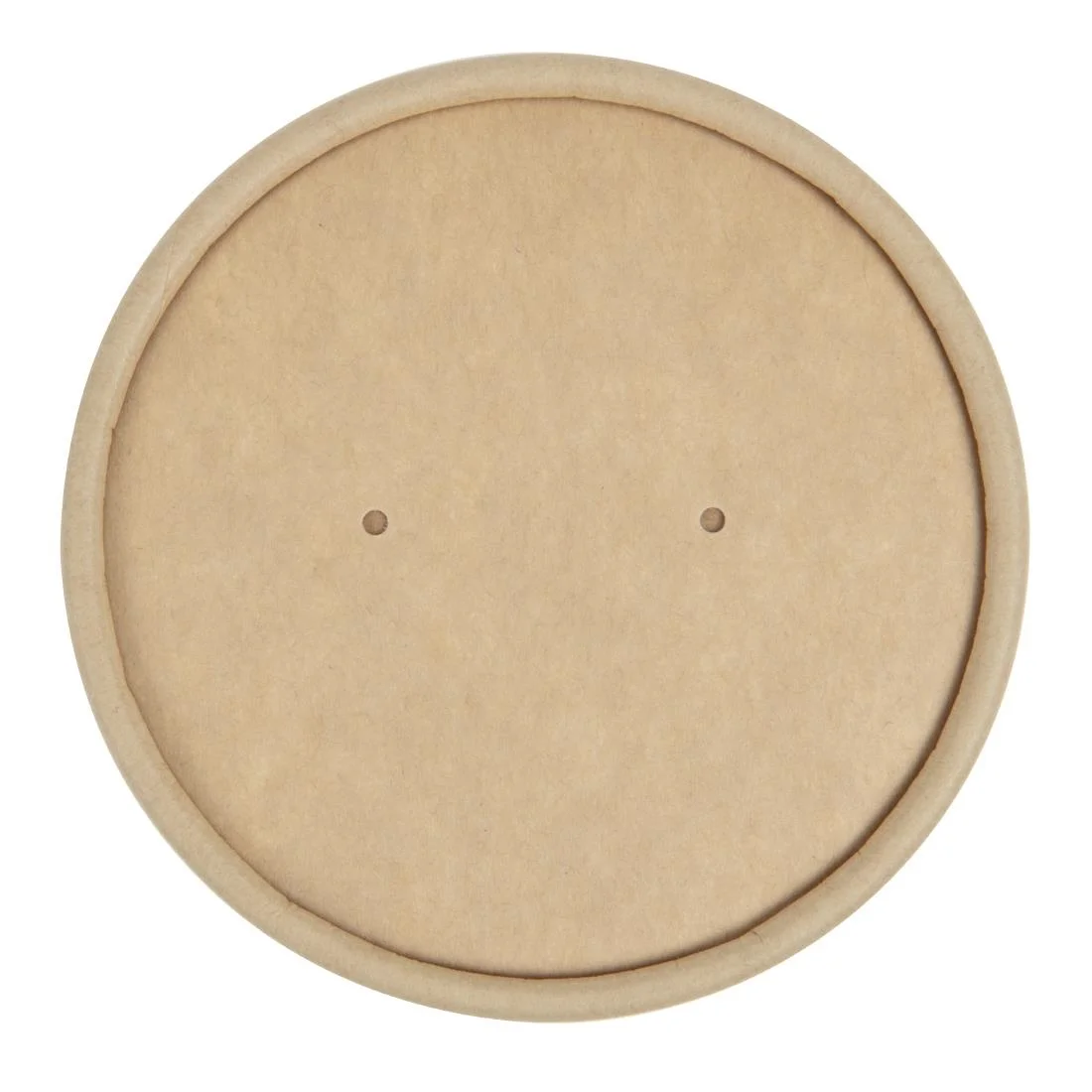 Colpac Recyclable Kraft Microwavable Soup Cup Lids 8oz and 12oz (500 Pack) - Image 2
