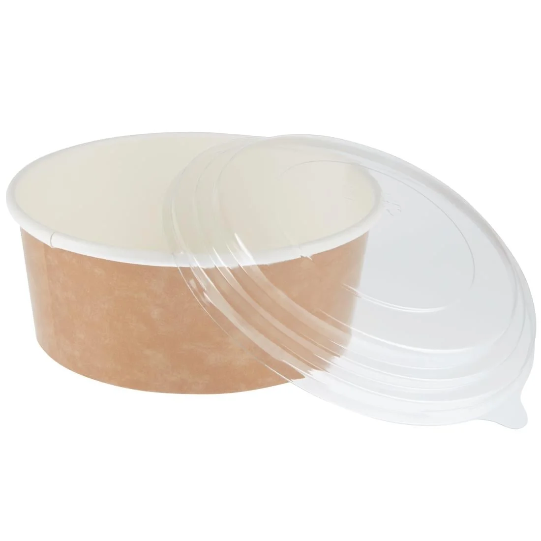 Colpac Recyclable Kraft Salad Pots With Lid (150 Pack) - Image 5