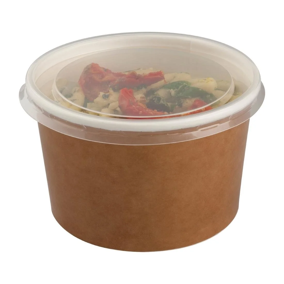 Colpac Recyclable Kraft Salad Pots With Lid (150 Pack) - Image 6