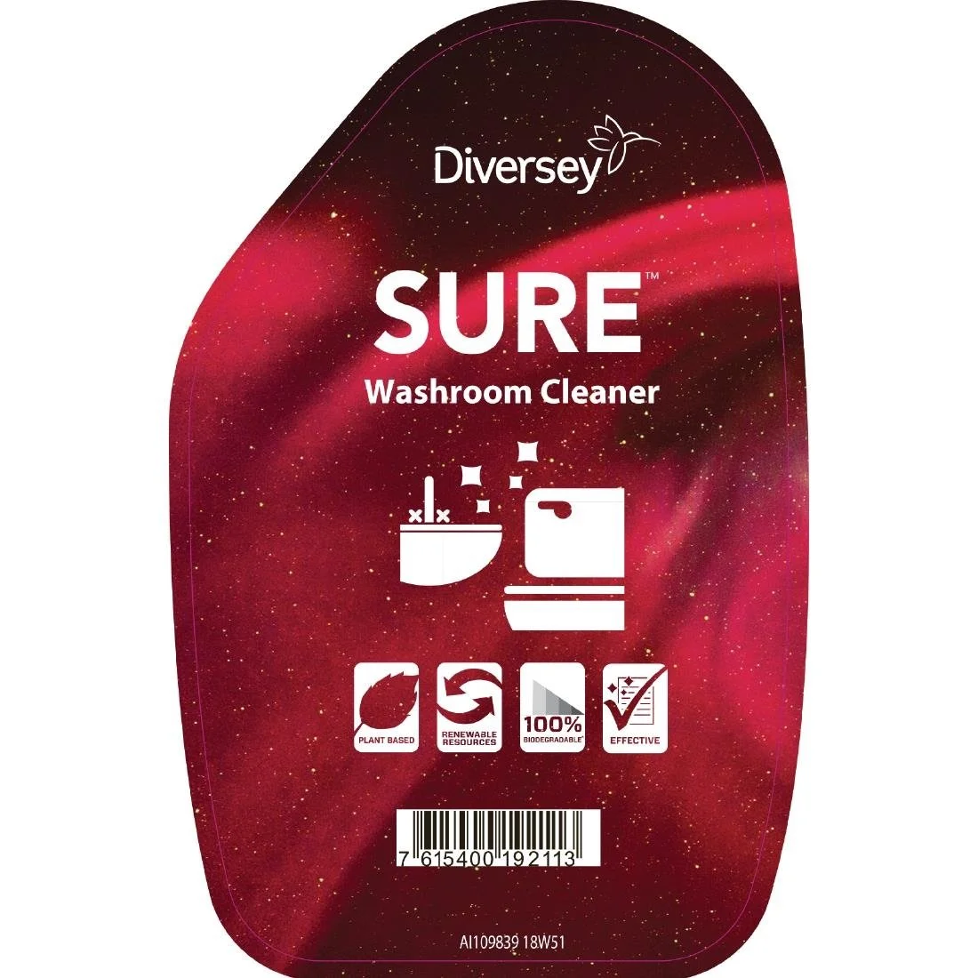 SURE Washroom Cleaner / Cleaner and Descaler Refill Bottles 750ml (6 Pack) - Image 2
