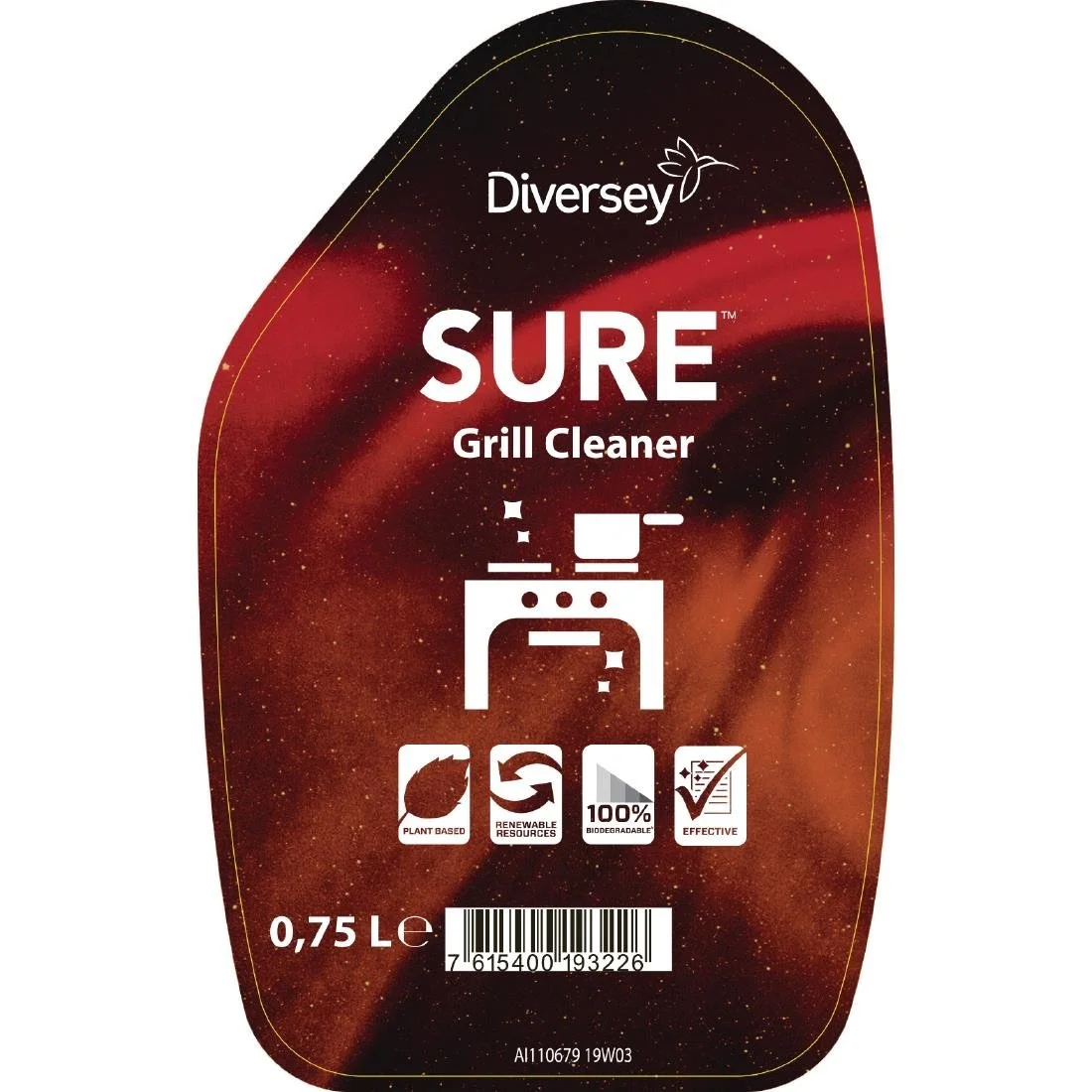 SURE Cleaner and Degreaser / Grill Cleaner Refill Bottles 750ml (6 Pack) - Image 2