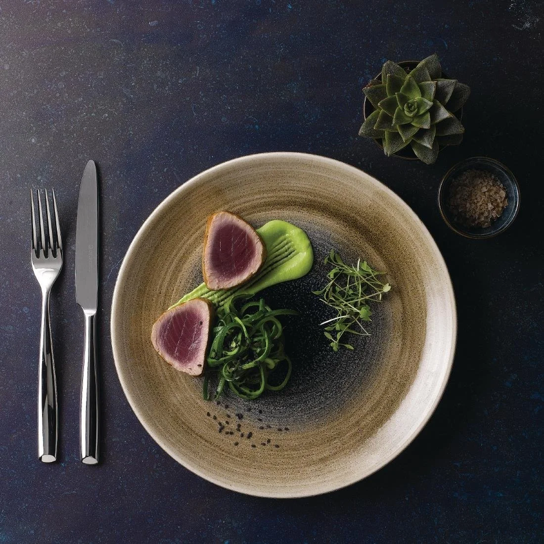 Churchill Stonecast Aqueous Coupe Plates Bayou Taupe 288mm (12 Pack) - Image 7