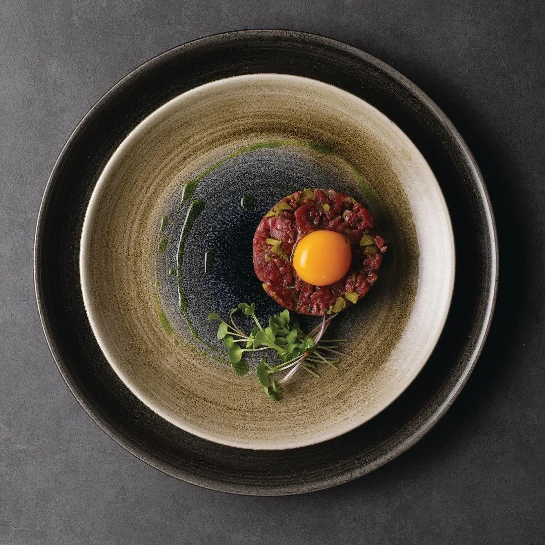 Churchill Stonecast Aqueous Deep Coupe Plates Bayou Taupe 255mm (12 Pack) - Image 4