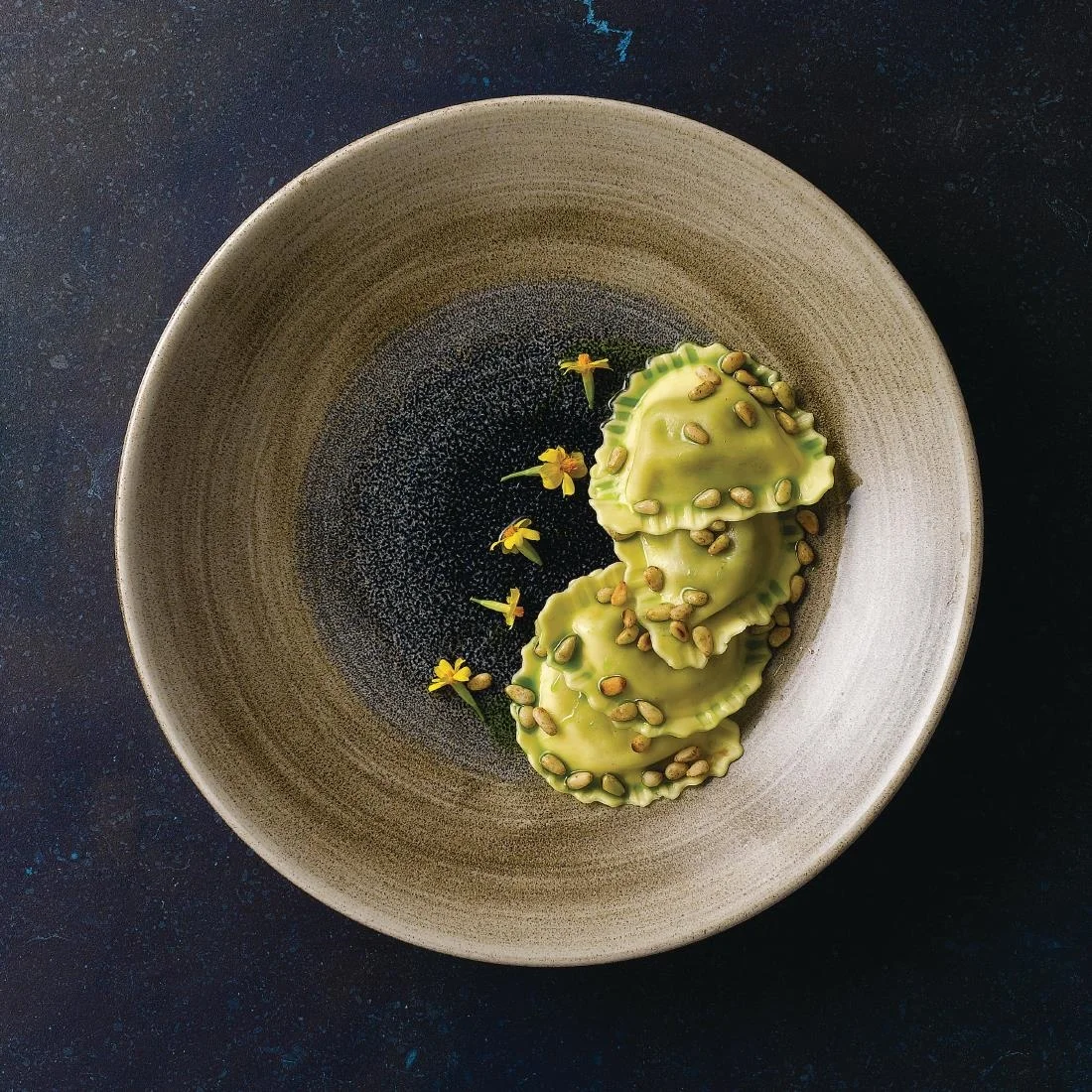 Churchill Stonecast Aqueous Deep Coupe Plates Bayou Taupe 255mm (12 Pack) - Image 5