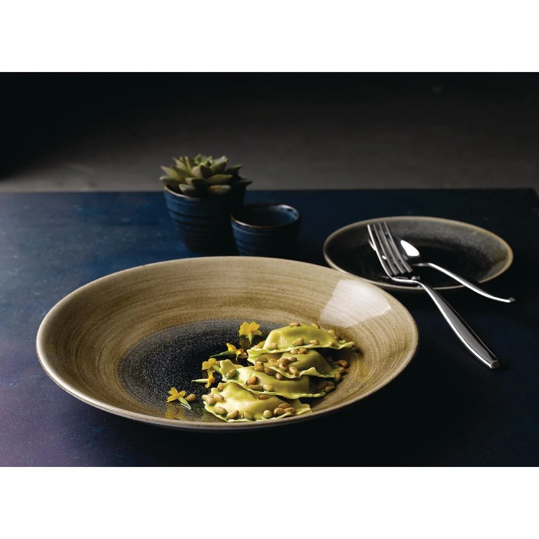 Churchill Stonecast Aqueous Coupe Plates Bayou Taupe 165mm (12 Pack) - Image 9