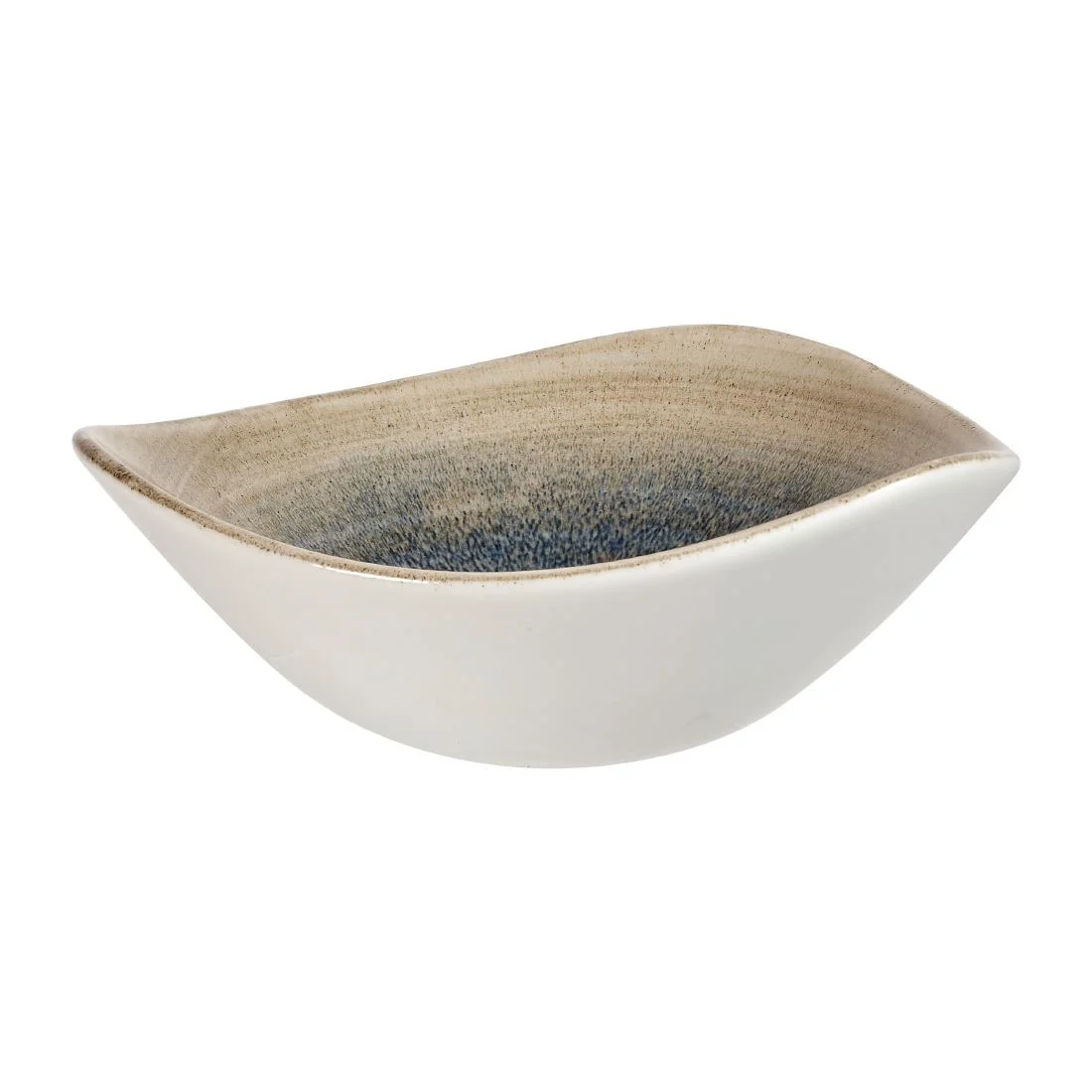 Churchill Stonecast Aqueous Triangular Bowls Bayou Taupe 13oz 185mm (12 Pack) - Image 4