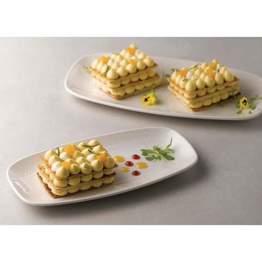 Churchill Isla Oblong Plates White 150 x 295mm (12 Pack) - Image 5