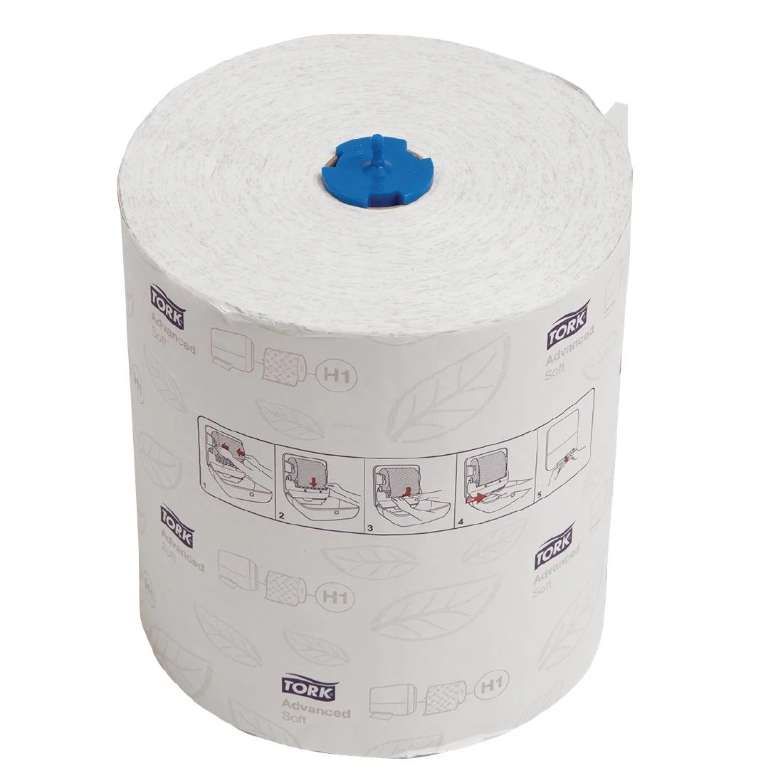 Tork Matic Soft Paper Hand Towels White with Grey Leaf H1 (6 Pack) - Image 5