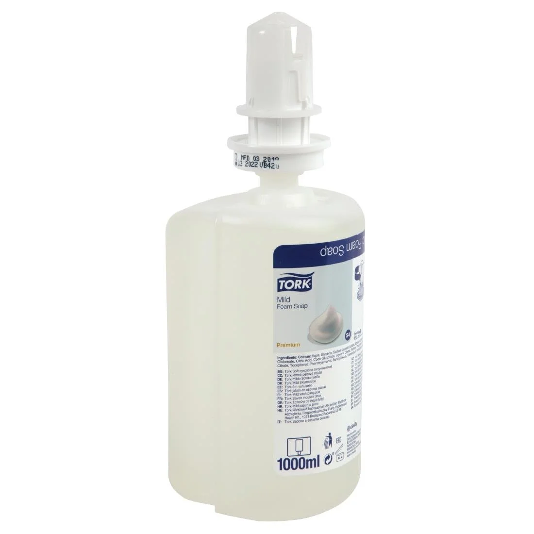 Tork Mildly Scented Foam Soap S4 1Ltr (6 Pack) - Image 7