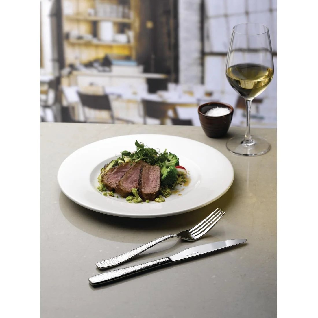 Churchill Bamboo Footed Plate 304mm