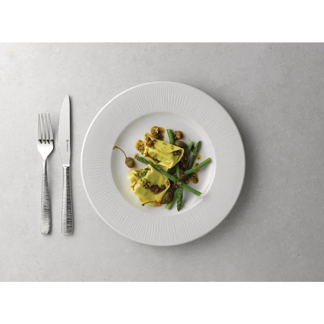 Churchill Bamboo Footed Plate 304mm