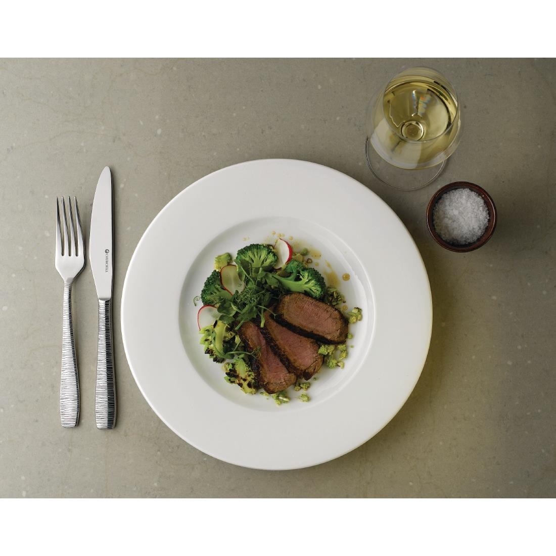 Churchill Bamboo Footed Plate 260mm