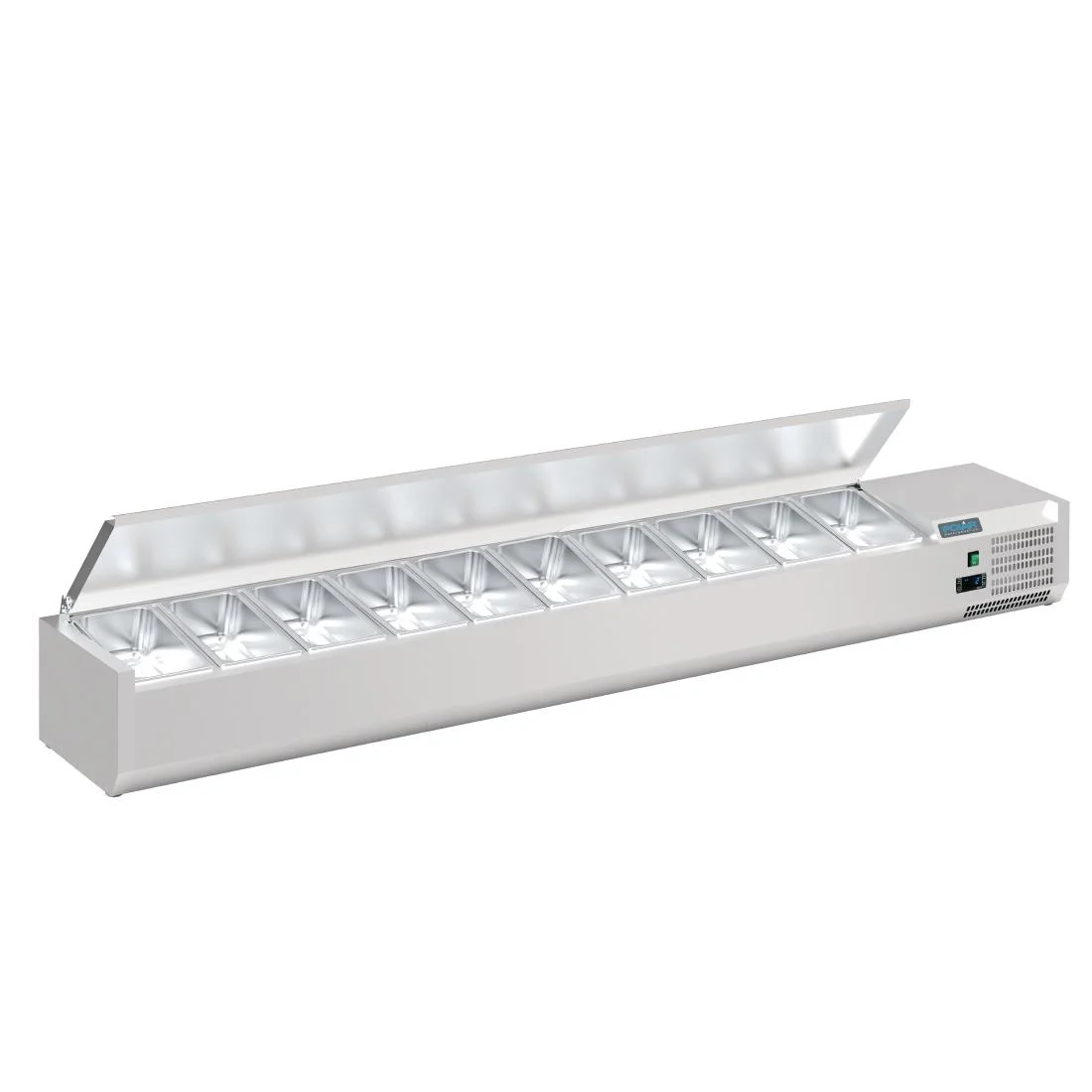 Polar G-Series Countertop Prep Fridge with Lid 10x 1/4GN - Image 3