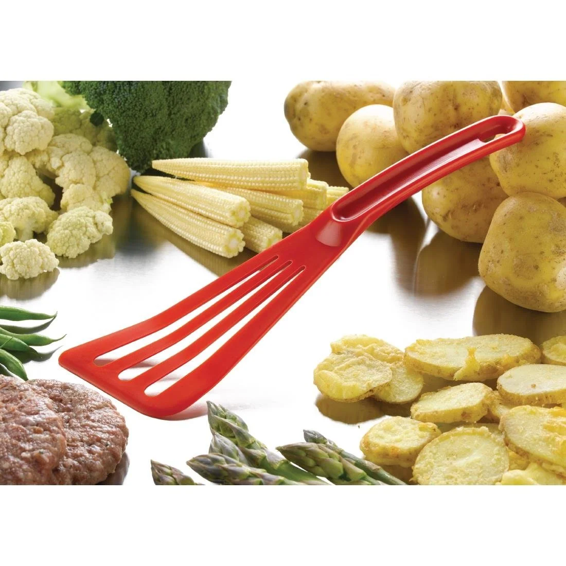 Matfer Bourgeat Pelton Exoglass Spatula 30cm Red - Image 2