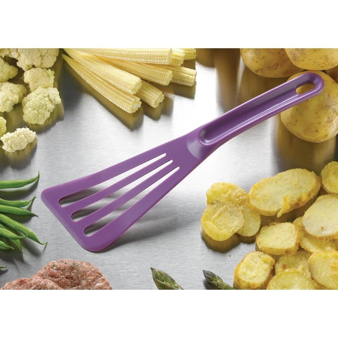 Matfer Bourgeat Pelton Exoglass Spatula 30cm Purple - Image 3