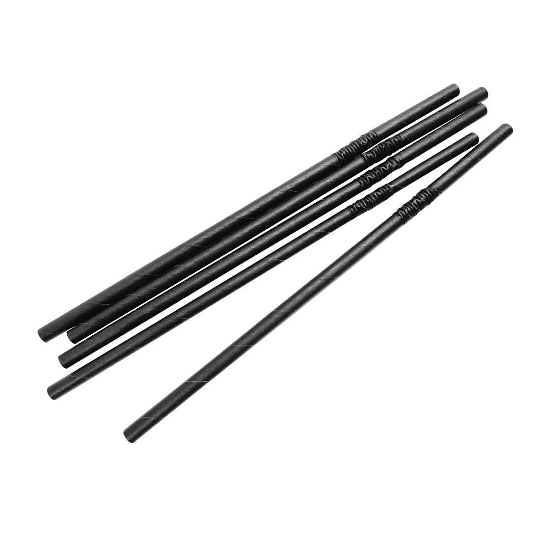 Fiesta Compostable Bendy Paper Straws Black (Pack of 250) - Image 5