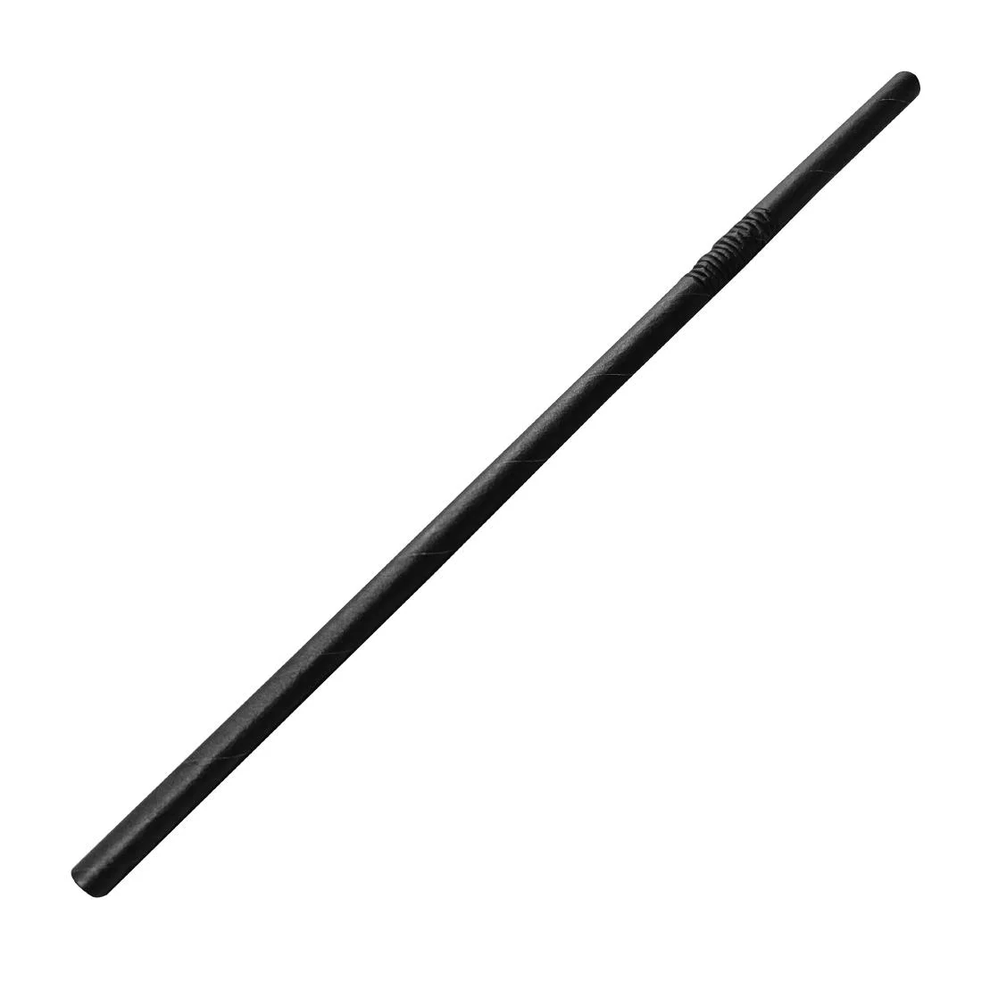 Fiesta Compostable Bendy Paper Straws Black (Pack of 250) - Image 3