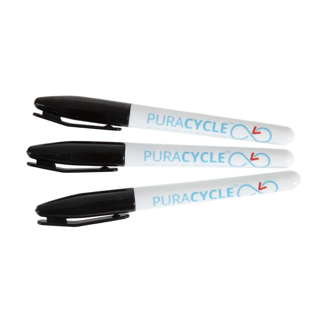 Puracycle Non-Toxic Marker Pens Black 3 Pack - Image 1