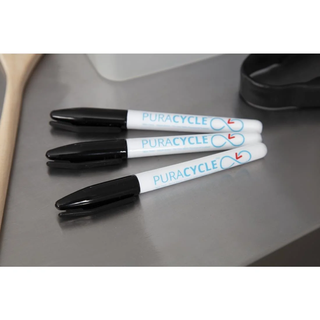 Puracycle Non-Toxic Marker Pens Black 3 Pack - Image 4