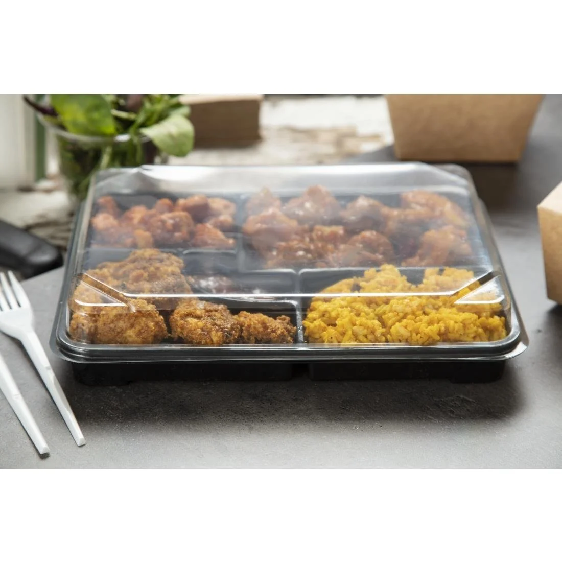 Faerch Recyclable Bento Boxes Base Only 263 x 201mm (90 Pack) - Image 8