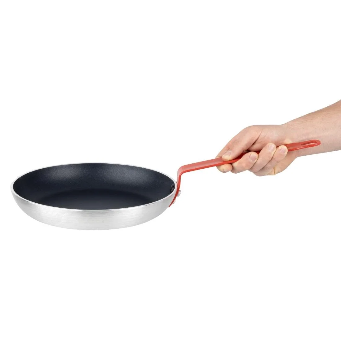 Hygiplas Aluminium Non-stick Teflon Platinum Plus Frying Pan Red 28cm - Image 5