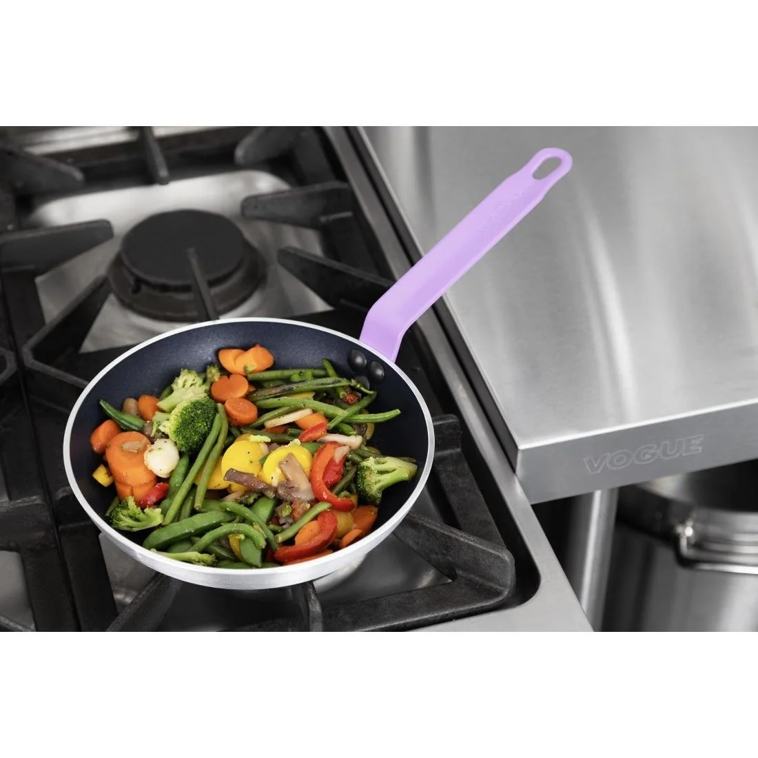 Hygiplas Aluminium Non-Stick Teflon Platinum Plus Frying Pan Purple 24cm - Image 6