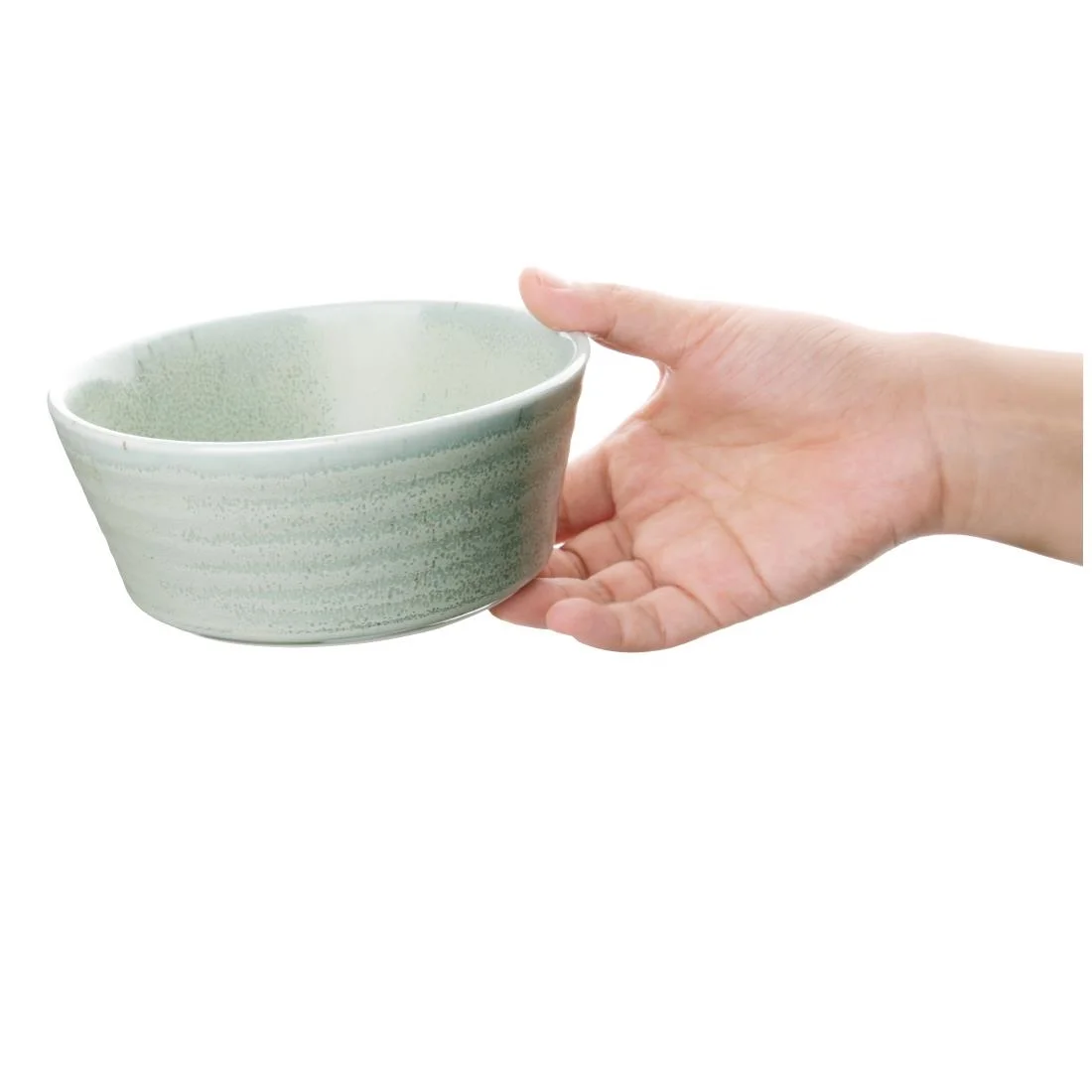 Olympia Cavolo Flat Round Bowls Spring Green 143mm (6 Pack) - Image 2