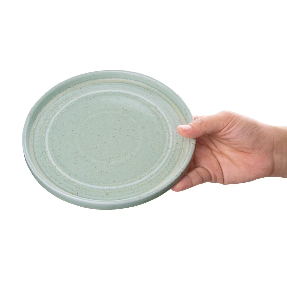 Olympia Cavolo Flat Round Plates Spring Green 180mm (6 Pack) - Image 5