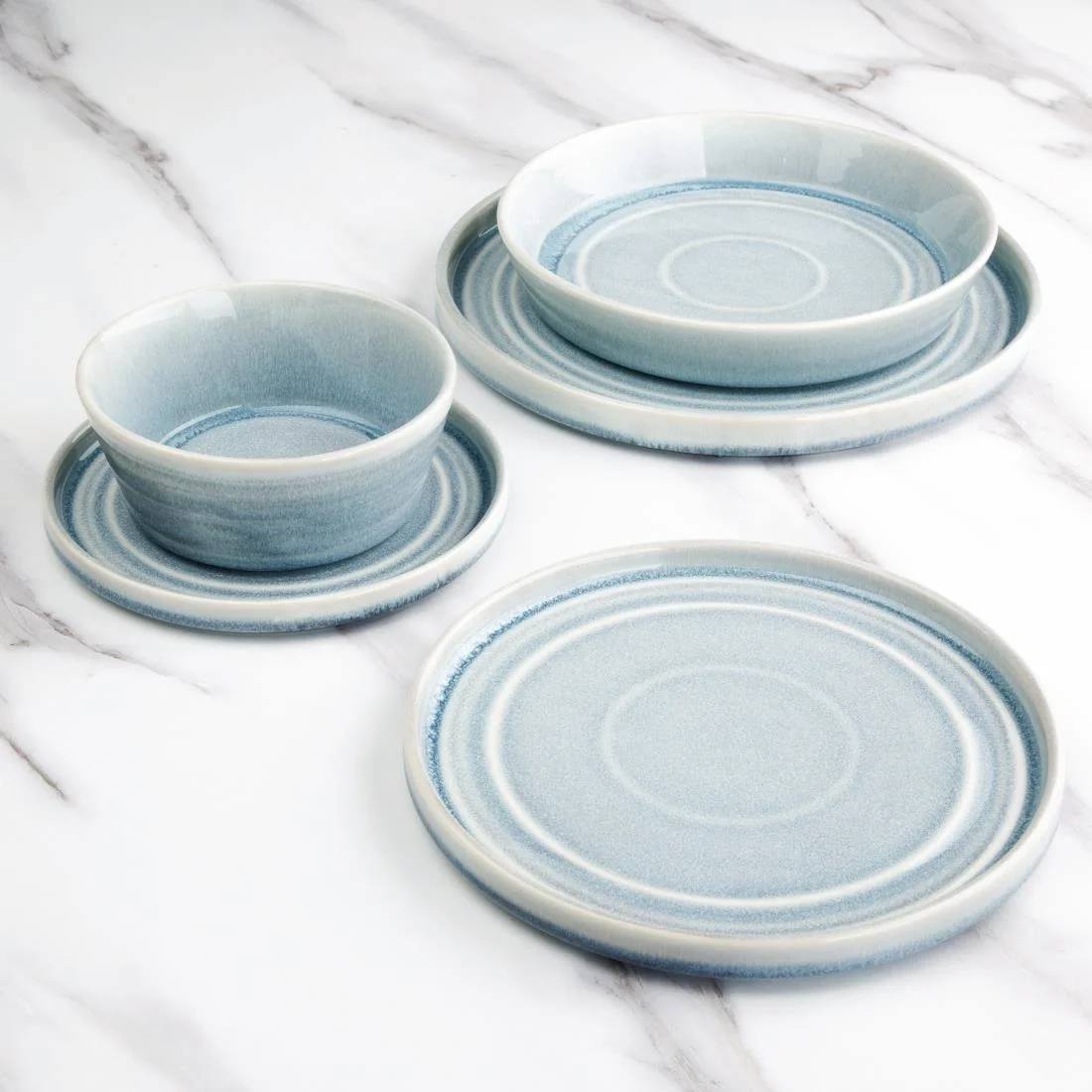 Olympia Cavolo Flat Round Bowls Spring Green 220mm (4 Pack) - Image 8