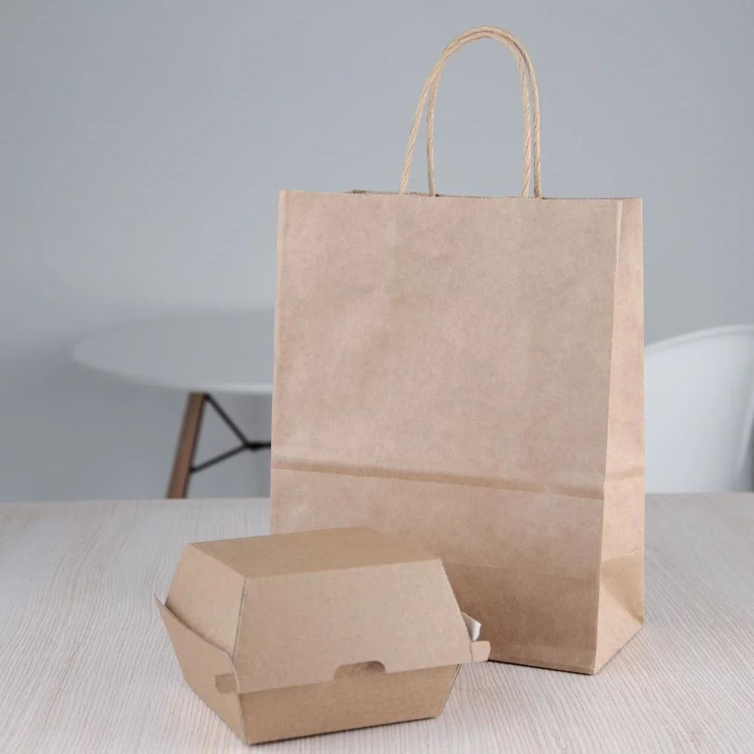 Fiesta Compostable Kraft Burger Boxes Small 105mm (Pack of 200) - Image 5